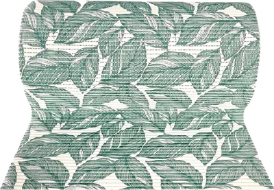 Produktbild von Weichschaummatte Bad 65x100 cm - Tropisch Grün - Badematte aus weichem, atmungsaktivem PVC - Antirutschmatte Bad für Innen- und Außenbereiche - Badteppich Weichschaum mit sicherem Halt auch bei Nässe