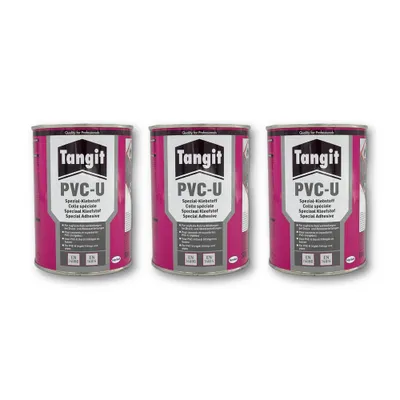 Produktbild von Tangit PVC-U Spezial Klebstoff für Rohrverbindung bei Druck- und Abwasserleitungen 500g - 3st