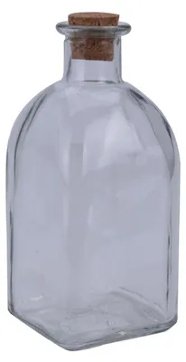 Produktbild von EXCELLENT HOUSEWARE Glasflasche mit Korken 280 ml RETRO