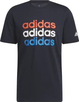 Produktbild von Adidas Performance Herren T-Shirt für Sport und Freizeit mit Linear Sportswear-Grafik