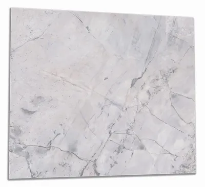 Produktbild von Wallario Herdabdeckplatte aus Glas, Größe 60 x 52 cm 1-teilig, Motiv Graue Marmor-Optik