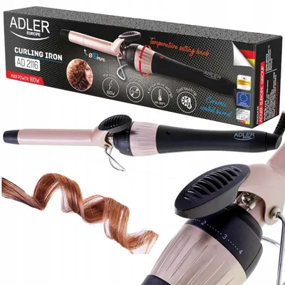 Produktbild von Keramik-Lockenstab 19 Mm 160W mit Temperaturregelung und Drehkabel Adler