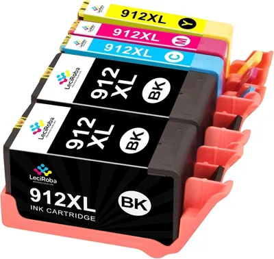 Produktbild von Tintenpatronen für HP 912XL – Schwarz, Cyan, Magenta, Gelb – 5er-Pack