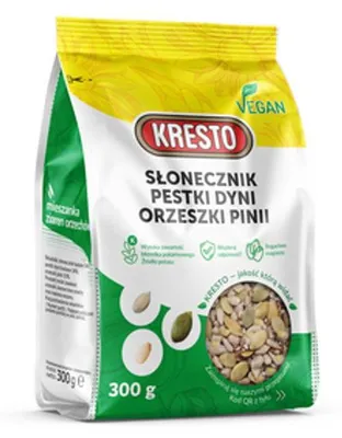 Immagine prodotto di Miscela di semi di girasole, zucca e pinoli Kresto 300 g