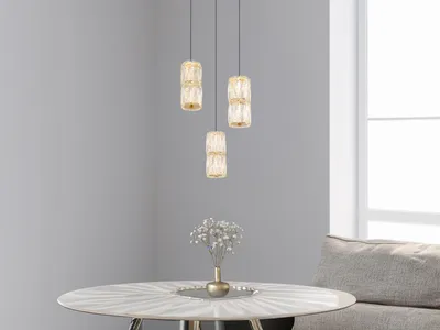 Produktbild von Globo Lighting Hängeleuchte Metall goldfarben antik, LED