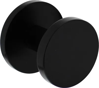 Immagine prodotto di Pomolo per porte d'ingresso rotondo in alluminio nero - al pezzo