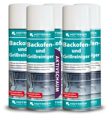 Produktbild von HOTREGA Backofen- und Grillreiniger 300ml, Ofenreiniger, Backofenspray, Backofenreiniger, Herdreiniger, Fettlöser