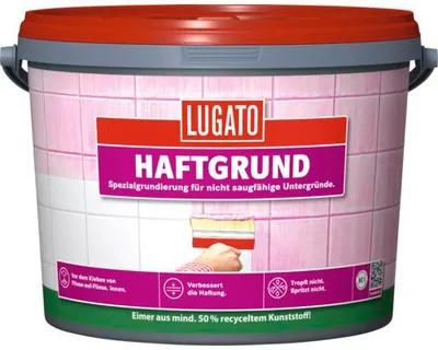 Produktbild von LUGATO Haftgrund 2,5 L für Fliesen auf nicht saugenden Untergründen, gebrauchsfertig, schnell trocknend, mit rauer Oberfläche