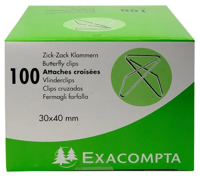 Zdjęcie produktu dla Exacompta zszywki zygzakowate 30x40 mm 100 szt