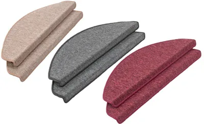 Produktbild von 2er-Set Stufenmatten Treppenschoner Treppenschutz Treppenmatten Schmutzfangmatte, Farbe:beige