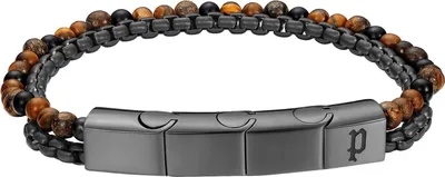 Police PEAGB0039701 Herrenarmband Edelstahl mit Tigerauge Double Impact 1