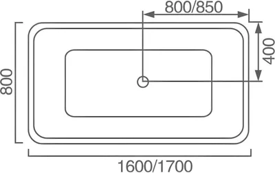 Immagine prodotto di Vasca da bagno in acrilico Vasca da bagno per la cura Vasca da bagno di design Vasca da bagno Vasca da bagno per il benessere 180x80 cm