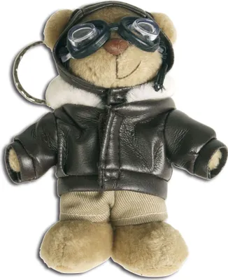 Produktbild von Teddybär Pilot - Maskottchen, Mil-Tec Schlüsselanhänger - ein Geschenk für einen Piloten, Luftfahrt-Enthusiasten