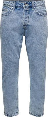 Produktbild von ONLY & SONS Cropped Loose Fit Jeans Straight Leg Denim Ankle Pants Hose ONSAVI Größe: 29W / 34L