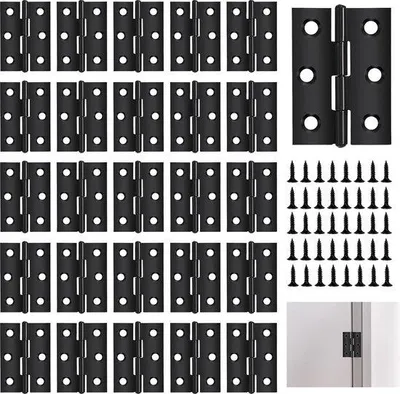 Immagine prodotto di Piccole cerniere in acciaio inossidabile nero 44x31 mm