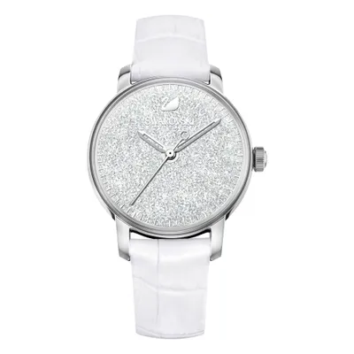 Produktbild von Swarovski 5295383 Damen-Armbanduhr, Edelstahl-Gehäuse, Leder-Armband