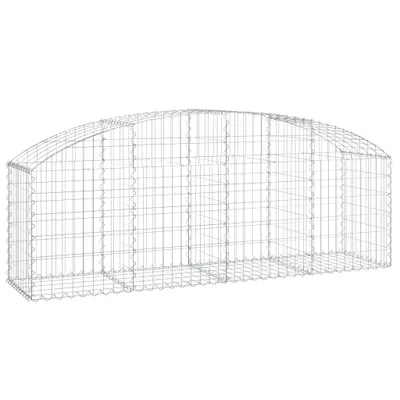 Produktbild von Gabione mit Hochbogen 200x50x60/80 cm Verzinktes Eisen
