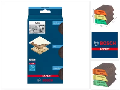 Produktbild von EXPERT S470 Combi Schleifblock Set, mittel, fein, super fein, 3-tlg.