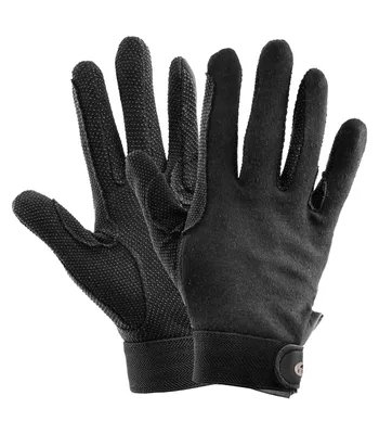 Produktbild von Waldhausen Reithandschuh  Picot Baumwolle schwarz, Größe:L