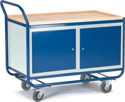 Produktbild von Rollcart Montagewagen mit 2 Stahlschränken