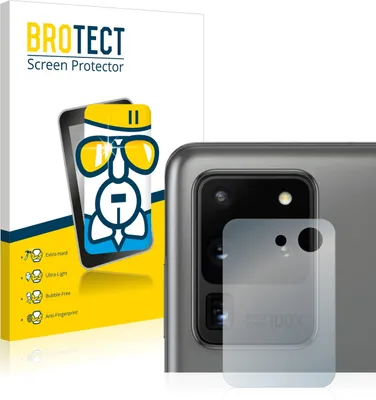 Produktbild von BROTECT Schutzglas für Samsung Galaxy S20 Ultra (NUR Kameraschutz) Schutzfolie Panzer Folie Glas Display Schutz klar