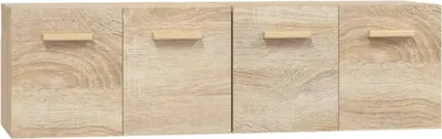 Produktbild von vidaXL Wandschränke 2 Stk. Sonoma-Eiche 60x36,5x35 cm Holzwerkstoff