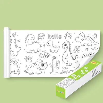 Produktbild von Malen nach Kinder,Zeichnungsrolle für Kinder,Malpapier-Rolle Für Kinder, DIY Malposter Für Kinder,Papierrolle Ausmalen(3m*30cm)