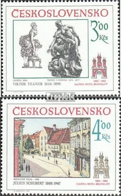 Produktbild von Briefmarken Tschechoslowakei 1983 Mi 2733-2734 (kompl.Ausg.) postfrisch Preßburg