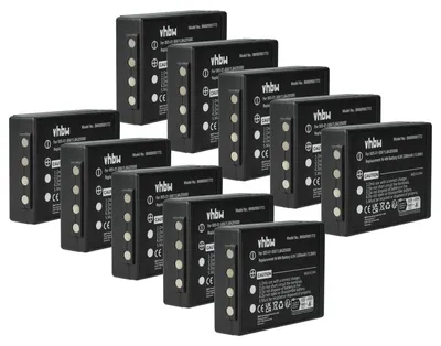 Produktbild von vhbw 10x Akku Ersatz für HBC BA209000, BA209060, BA206030, BA209001 für Industrie-Funkfernsteuerung Fernbedienung (2300 mAh, 6 V, NiMH) - Schwarz