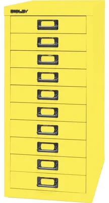 Produktbild von BISLEY MultiDrawer™ L2910 Schubladenschrank gelb 10 Schubladen 27,8 x 38,0 x 59,0 cm