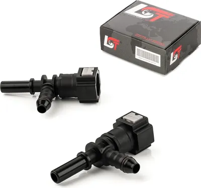 Produktbild von 2x Schnellverschluss Kraftstoffleitung T-Stück 7,89x6mm für JAGUAR MERCEDES