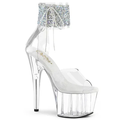 Obrázek produktu pro ADORE-724RS-02 Dámské sandály Pleaser, transparentní stříbrná EU 38, US 8