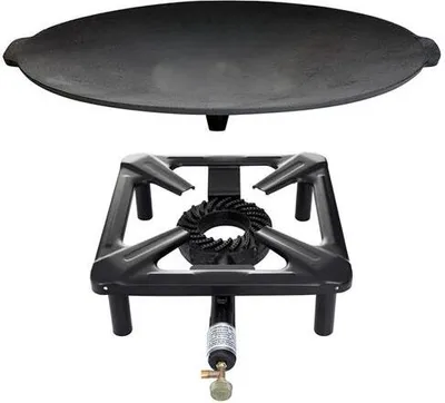 Immagine prodotto di Set di cottura a sgabello (grande) con griglia in ghisa Ø 45 cm - senza pilota di sicurezza