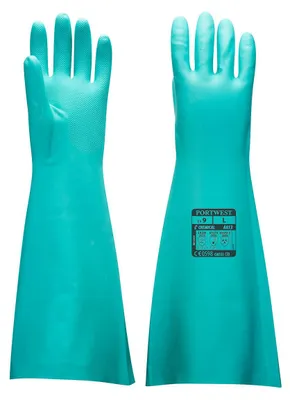 Produktbild von Portwest A813 Nitril Stulpenhandschuh Green Gr. M