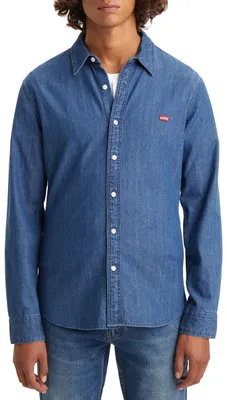 Produktbild von Levi's Herren LS Battery Housemark Shirt Slim , Lyon Battery Hm, Blau, S