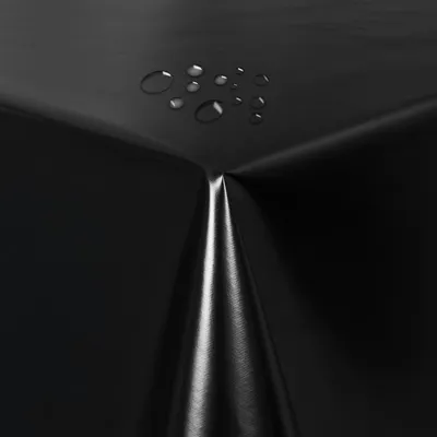 Produktbild von Partytischdecke Lackfolie Farbe wählbar Schwarz Eckig 100 x 250 cm abwaschbare Tischdecke