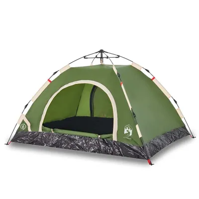 Immagine prodotto di vidaXL Tenda da campeggio 3 persone verde sgancio rapido