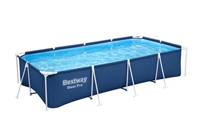 Produktbild von Zestaw basenowy Bestway Steel Pro™ 400x211x81 cm, stalowa rama z pompą filtrującą