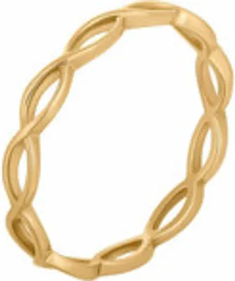 Produktbild von Cai Ring 925/- Sterling Silber vergoldet Cut Outs Stacking 41184877740126