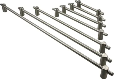 Produktbild von Möbelgriff Relinggriff D:8mm La96mm Edelstahl massiv Modell Seattle matt gebürstet