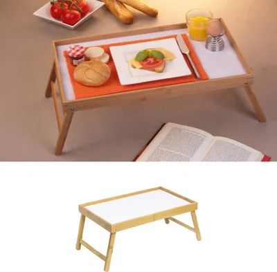 Produktbild von Betttablett Bambus Betttisch Frühstückstablett Serviertablett
