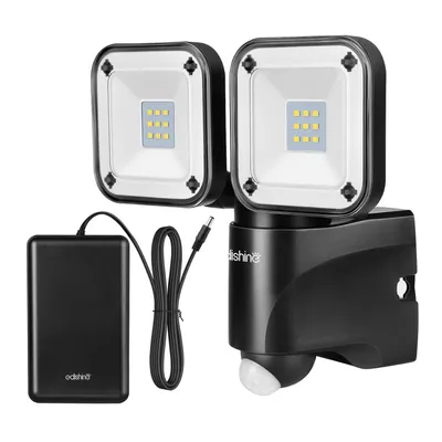 Produktbild von EDISHINE LED Strahler mit Bewegungsmelder Außen, akku Außenstrahler schwenkbar, 6000K Flutlichtstrahler