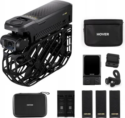 Zdjęcie produktu dla HOVERAir X1 Pro Ultimate, 4 wirn., 12 MP, 1000 m, SD, 1920 mAh, Czarny