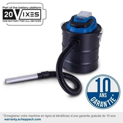Immagine prodotto di Cordless ash vacuum cleaner with starter kit 2Ah C-AVC15-X - Set S - SCHEPPACH