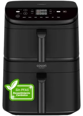 Obrázok produktu pre Cosori CAF-DC121-AEUR, Teplovzdušná fritéza, 10,8 L, 30 °C, 230 °C, Dvojitý, Čierna