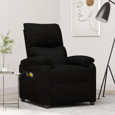 Obrázok produktu pre vidaXL Masážne kreslo Electric Black Fabric