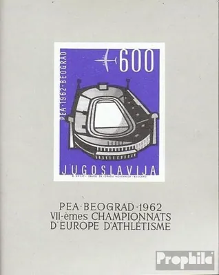 Produktbild von Briefmarken Jugoslawien 1962 Mi Block9 (kompl.Ausg.) gestempelt Leichtathletik-EM