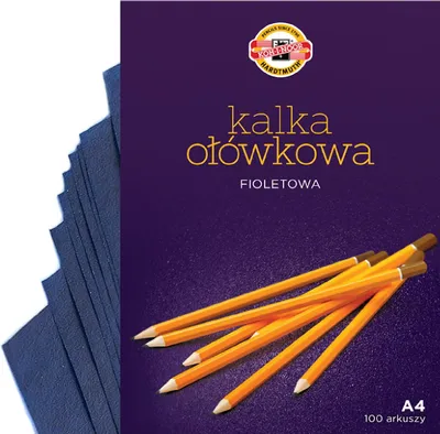 Zdjęcie produktu dla Kalka Ołówkowa A-4/100 Ark Fioletowa 1523
