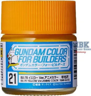 Immagine prodotto di GUNZE GSUG21 Gundam Color (10 ml) RX-78 Giallo