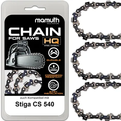 Produktbild von 3x Sägekette 35cm 1,3mm 3/8" 53TG für Stiga CS 540